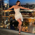 Elegant Lace Strapless See-Through Mini Dress for Women Summer Street Party